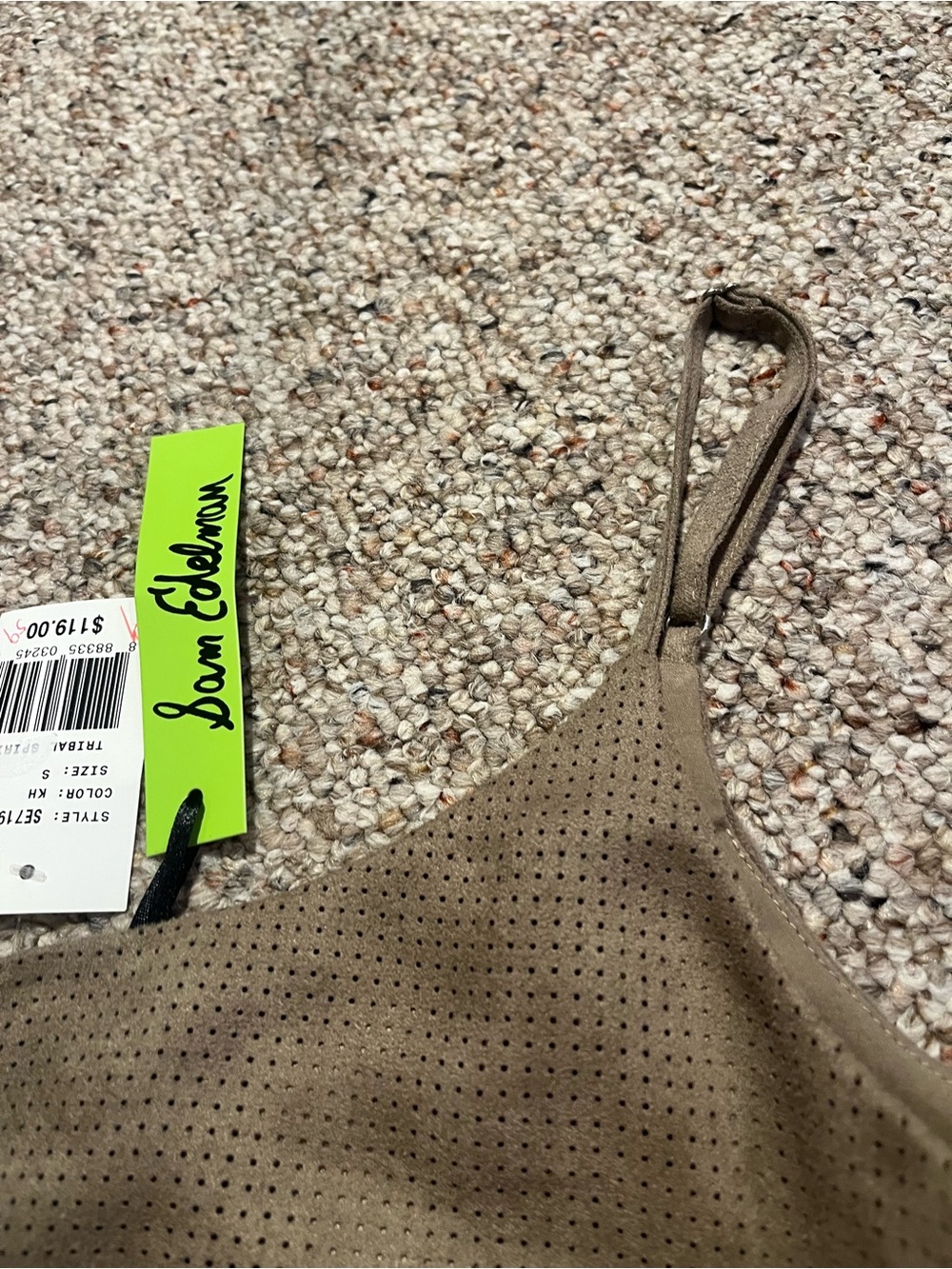 Sam Edelman Women’s Taupe Suede Slip Dress NWT - Picture 6 of 12